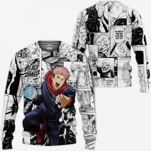 Jujutsu Kaisen Itadori Yuuji Hoodie Anime Mix Manga Jacket Shirt GO2812