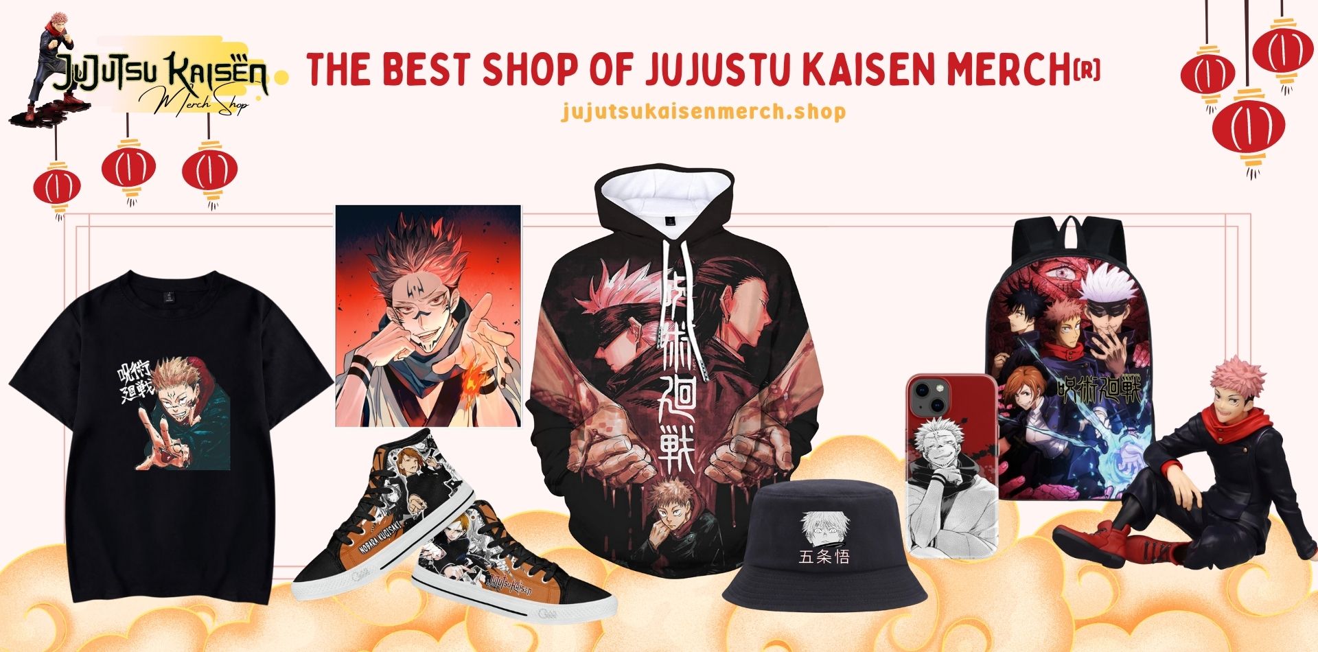 Jujutsu Kaisen Merch Shop Web Banner - Jujutsu Kaisen Merch Shop
